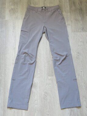 REI Co-Op Regular Fit Gray Roll Up Hem Outdoor Hiking Cargo Pants - Size 2 Tall